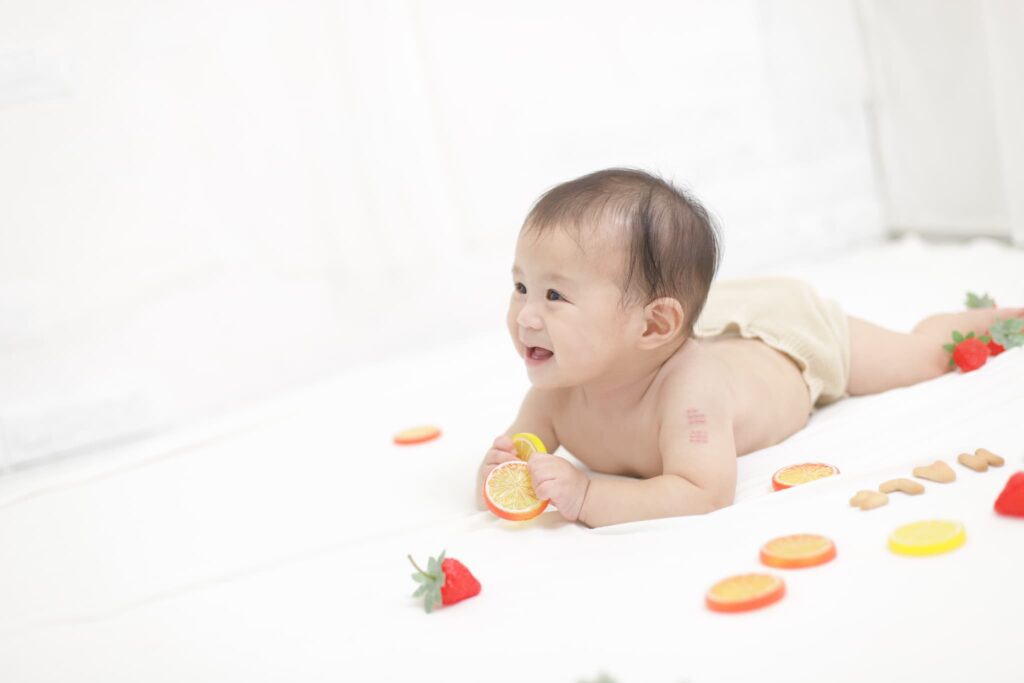 バースデーフォト・お誕生日写真_奈良市・大和郡山市・生駒市
_フォトスタジオワタナベ(渡辺写真館)_ハーフバースデー